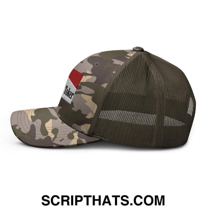 Midnight Toker Camo Trucker Hat Camo Olive