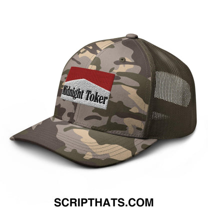 Midnight Toker Camo Trucker Hat Camo Olive