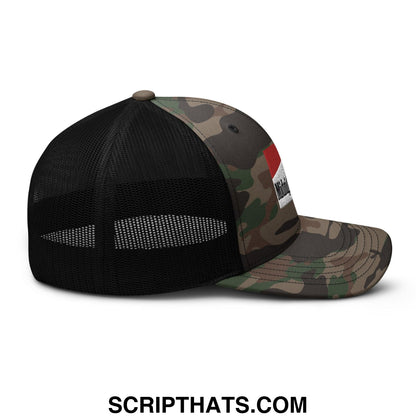 Midnight Toker Camo Trucker Hat Camo Black