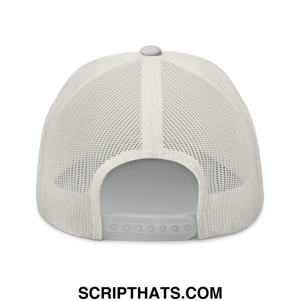 Off-white midnight toker cigarette red embroidered mesh trucker hat with adjustable strap and breathable back panel