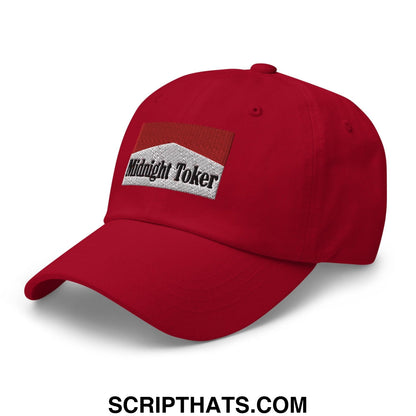 Midnight Toker Dad Hat Cranberry
