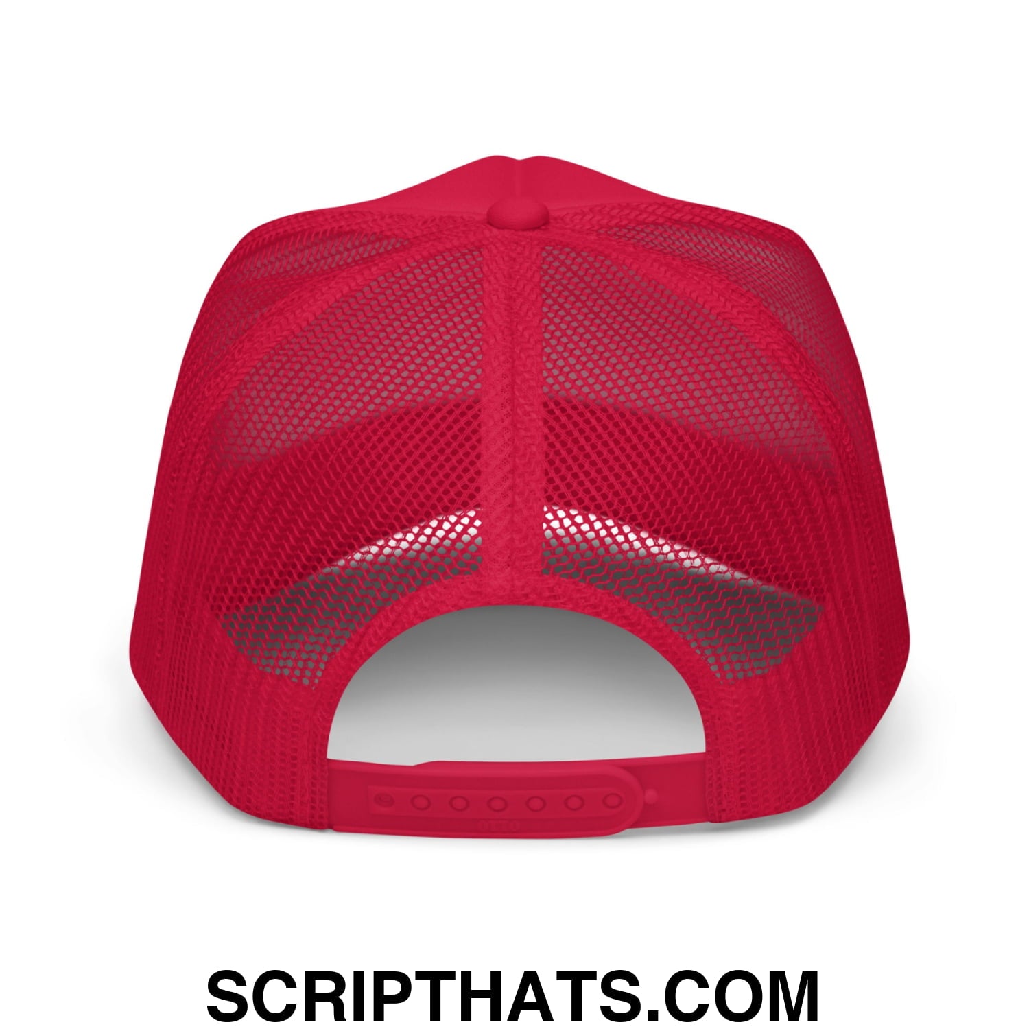 Midnight Toker Embroidered Foam Trucker Hat Red