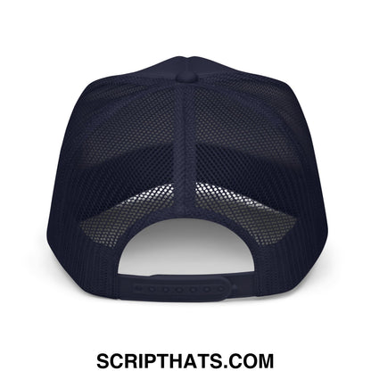 Midnight Toker Embroidered Foam Trucker Hat Navy