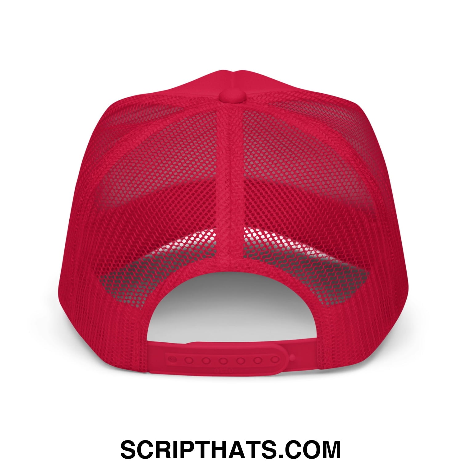 Midnight Toker Embroidered Foam Trucker Hat Red