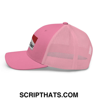 Midnight Toker Retro Trucker Hat Pink