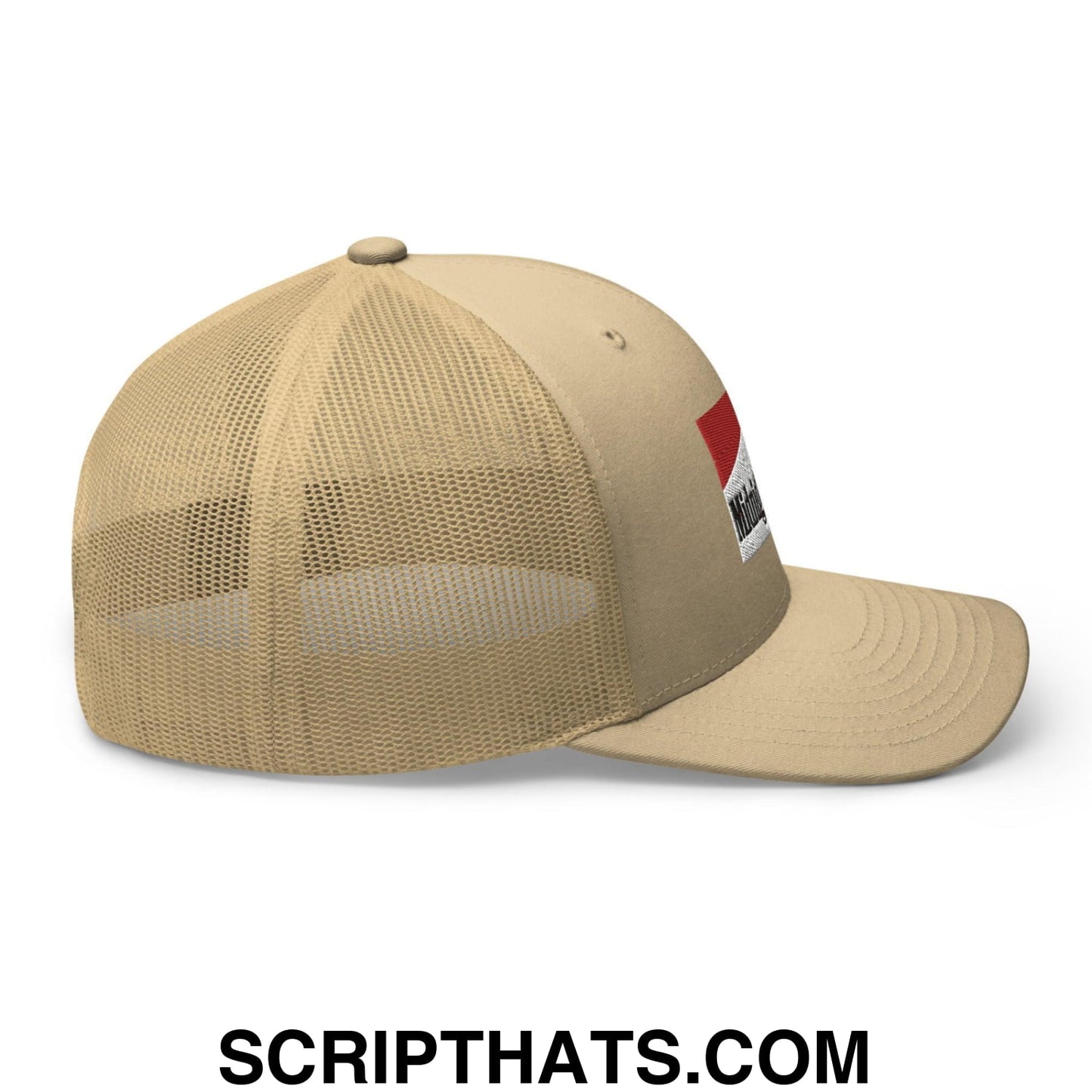 Midnight Toker Retro Trucker Hat Khaki