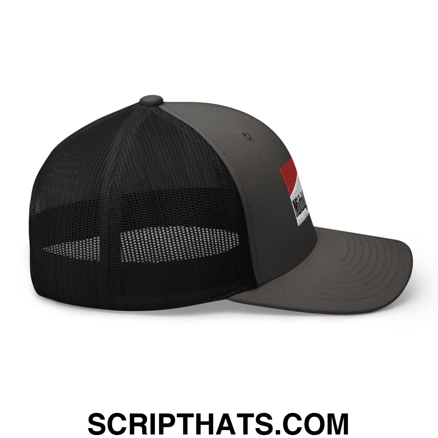 Midnight Toker Retro Trucker Hat Charcoal Black