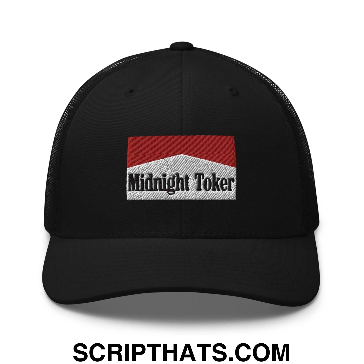 Midnight Toker Retro Trucker Hat Black