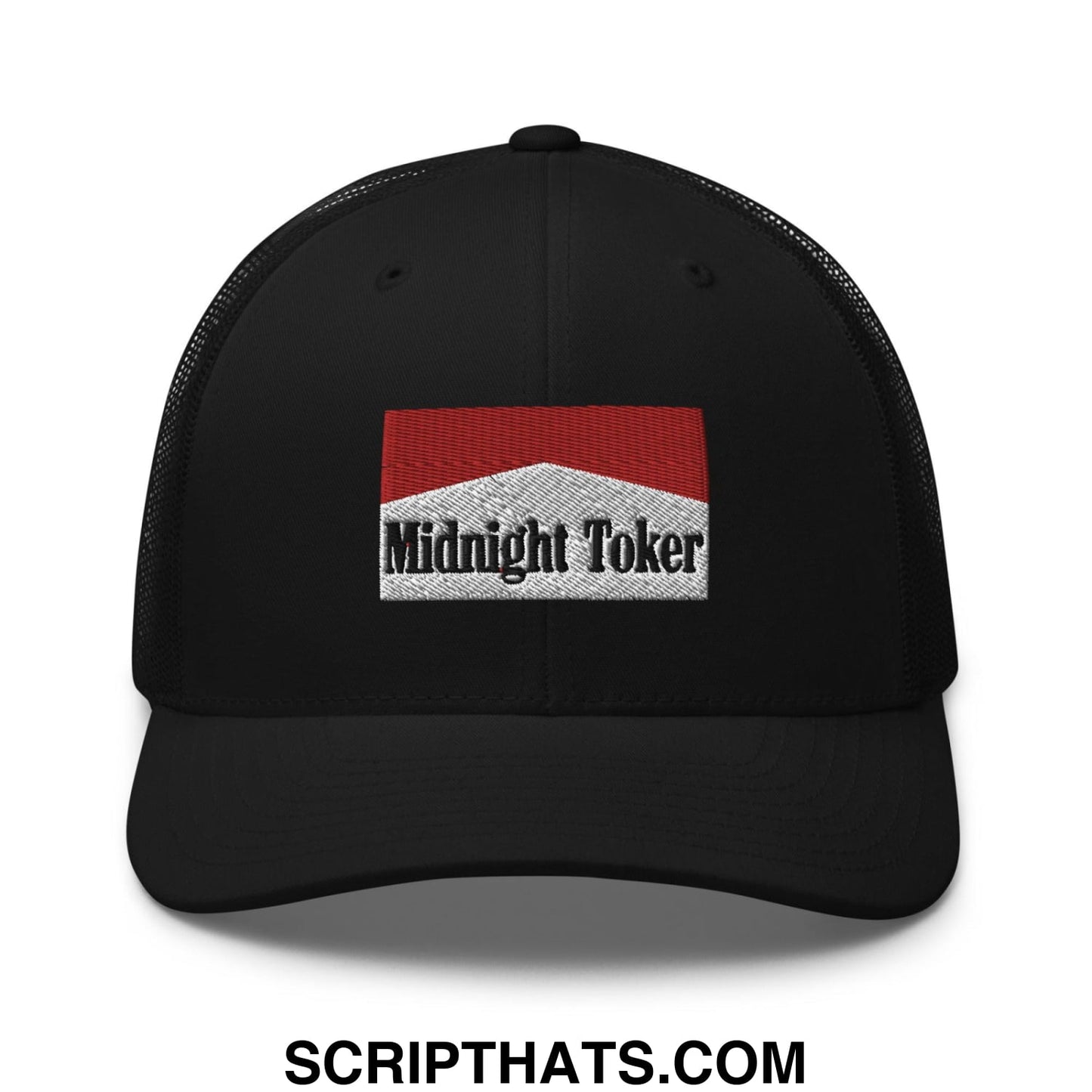 Midnight Toker Retro Trucker Hat Black