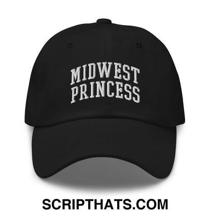Midwest Princess Varsity Letterman Block Dad Hat Black