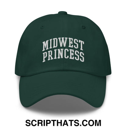 Midwest Princess Varsity Letterman Block Dad Hat Spruce