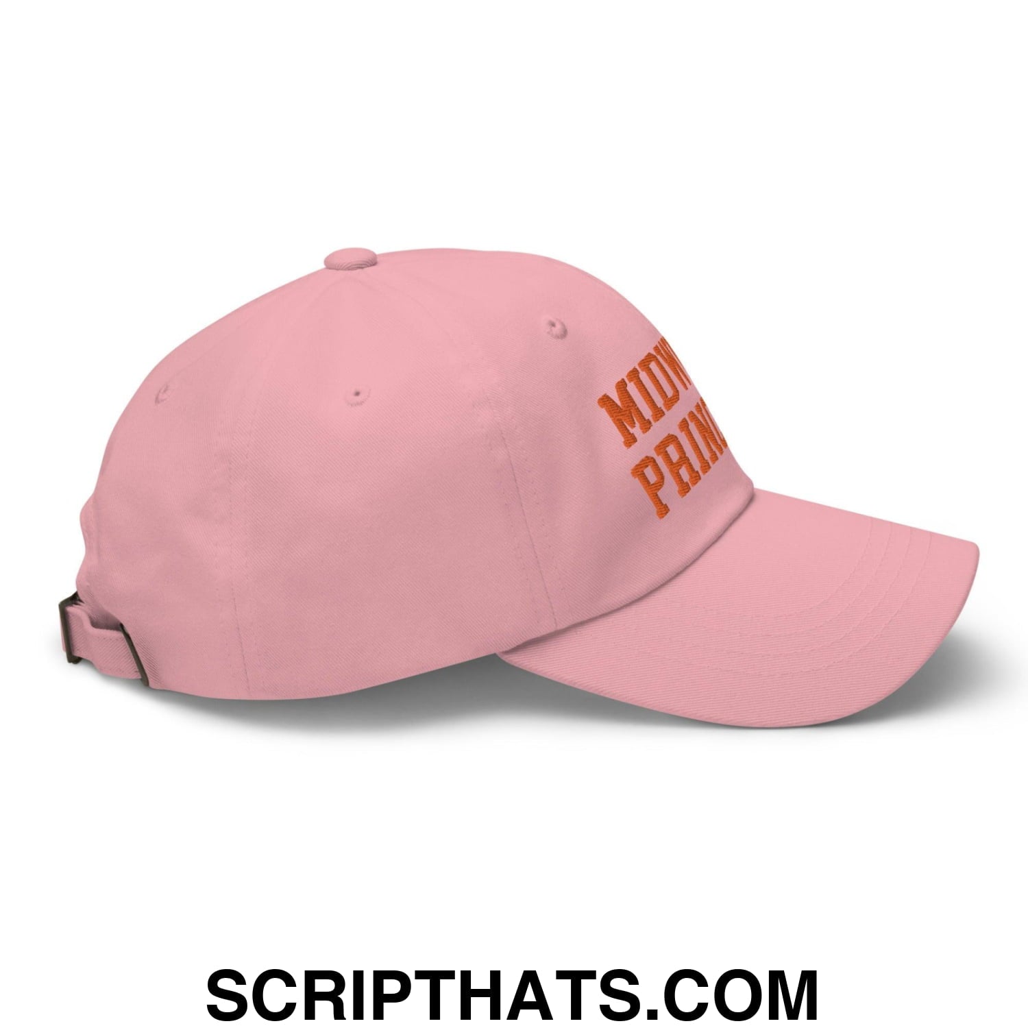Midwest Princess Varsity Letterman Dad Hat Orange Pink