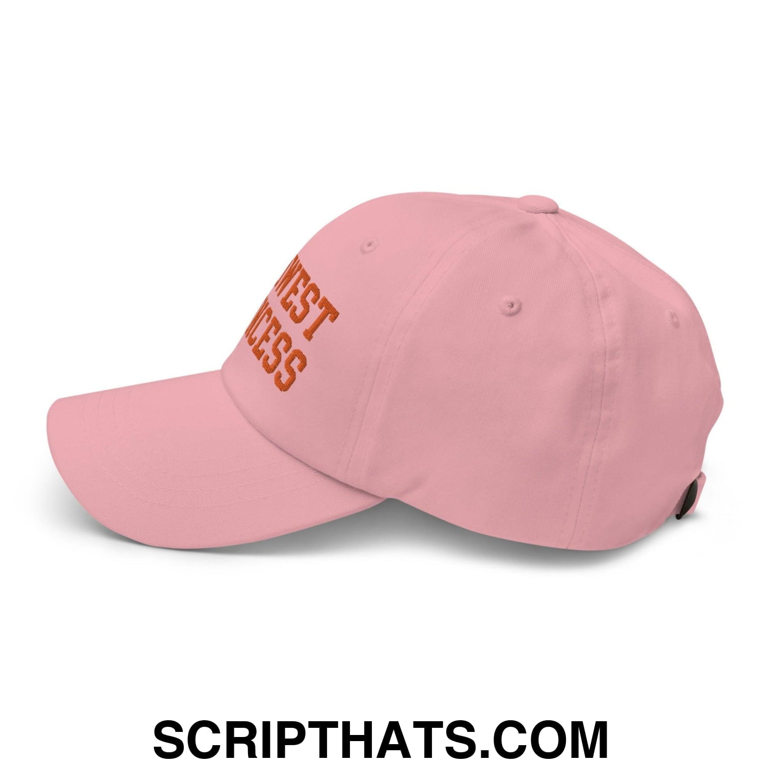 Midwest Princess Varsity Letterman Dad Hat Orange Pink