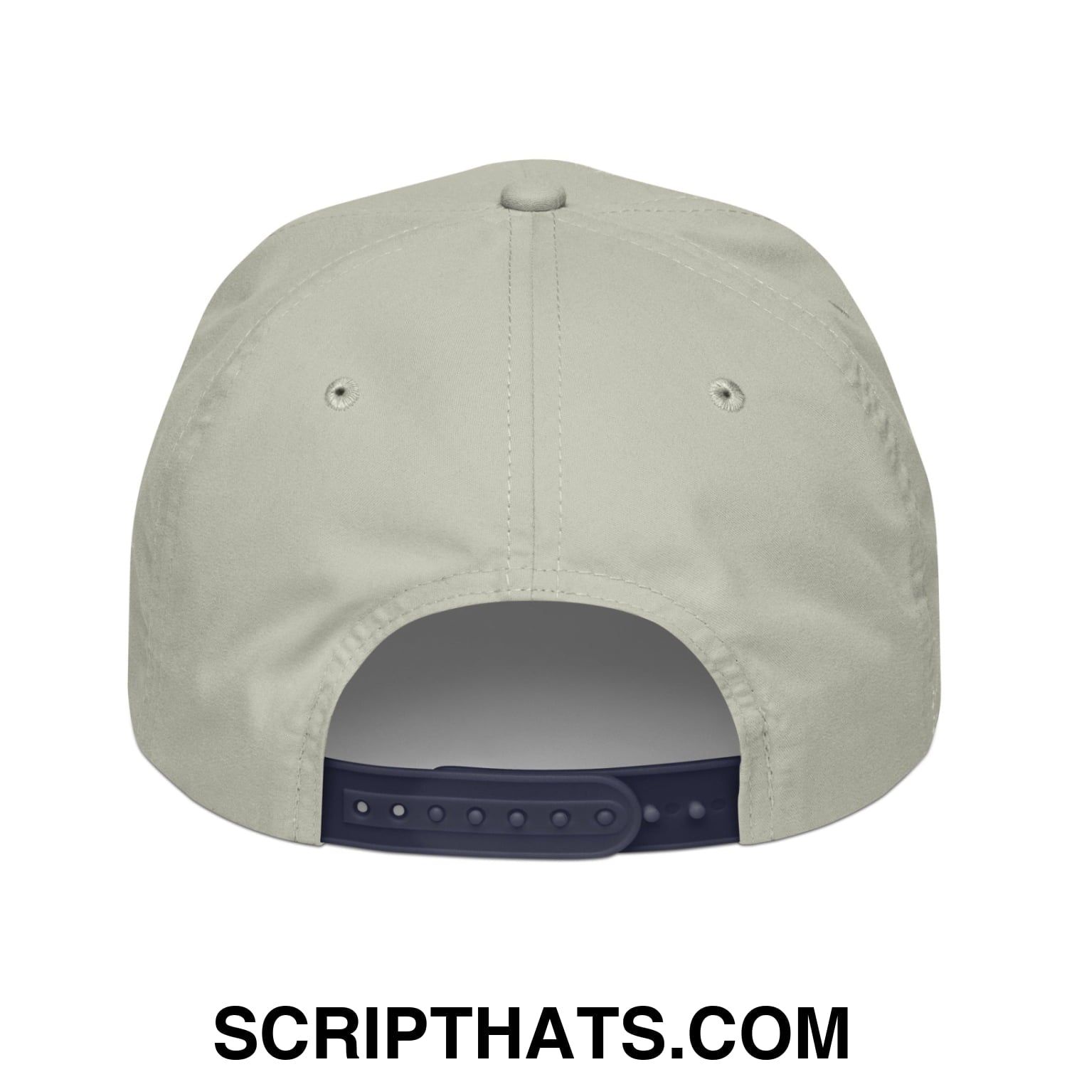 Mint Julip Embroidered Retro Rope Hat Lt Gray Navy
