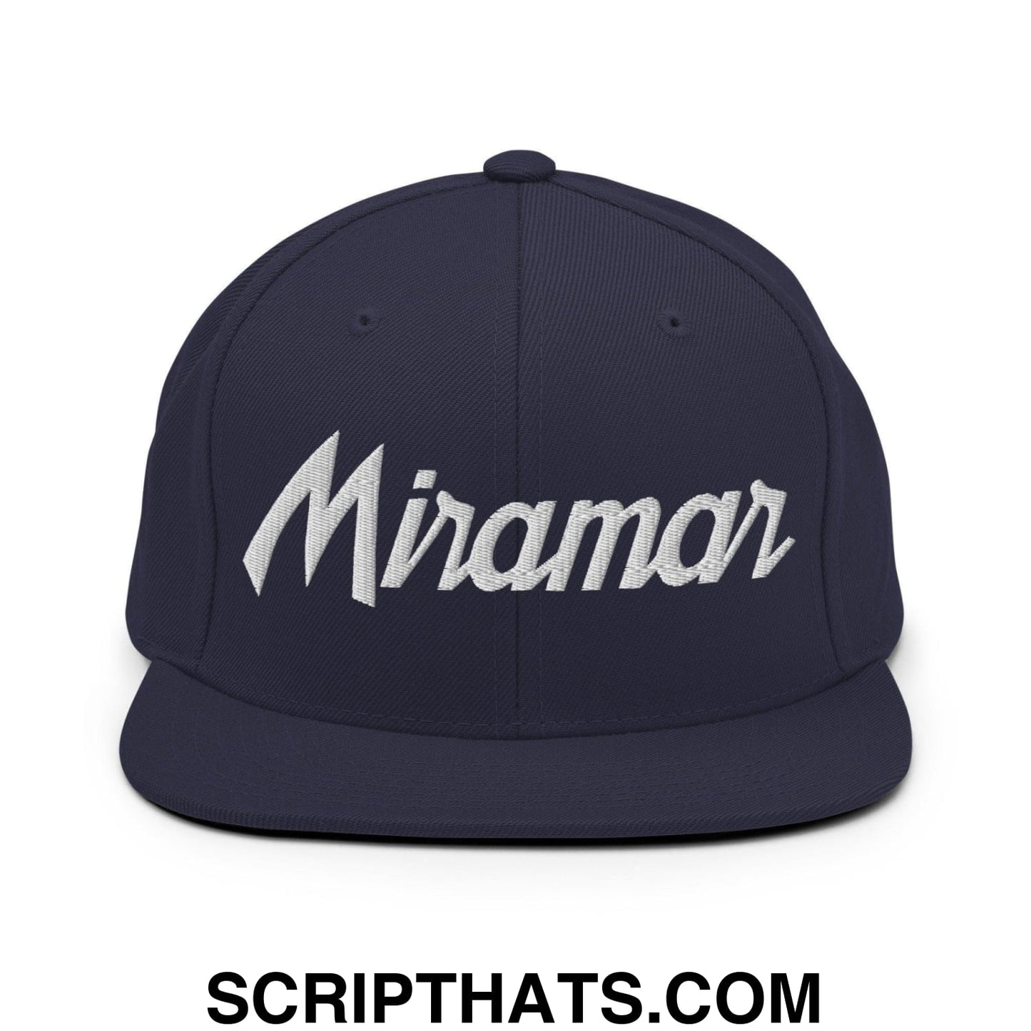 Miramar Script Snapback Hat Navy