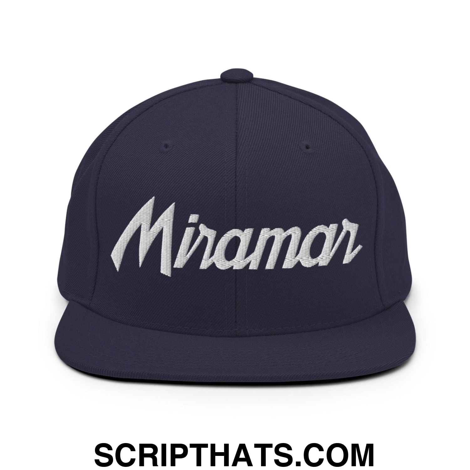 Miramar Script Snapback Hat Navy