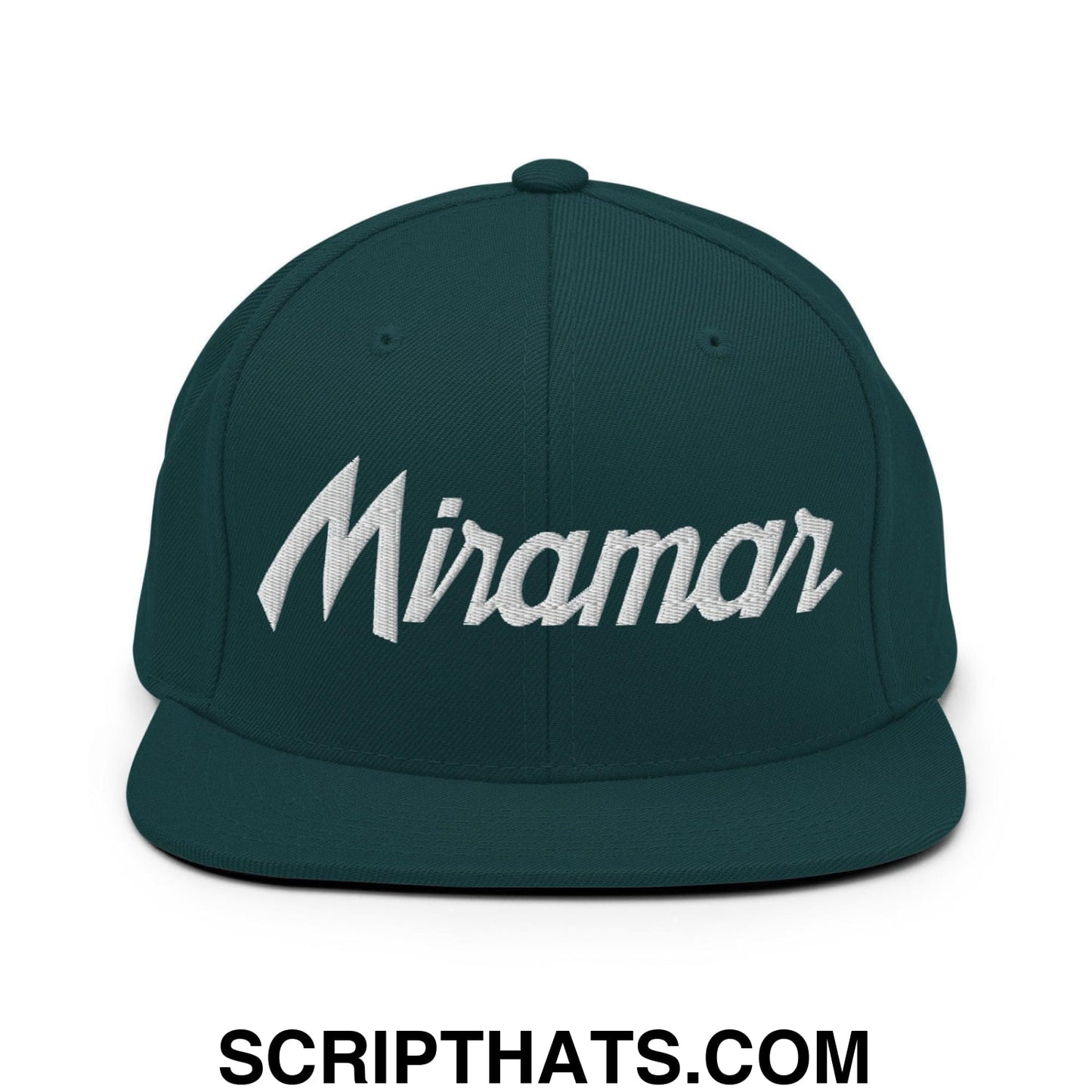 Miramar Script Snapback Hat Spruce
