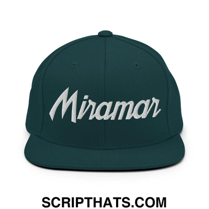 Miramar Script Snapback Hat Spruce