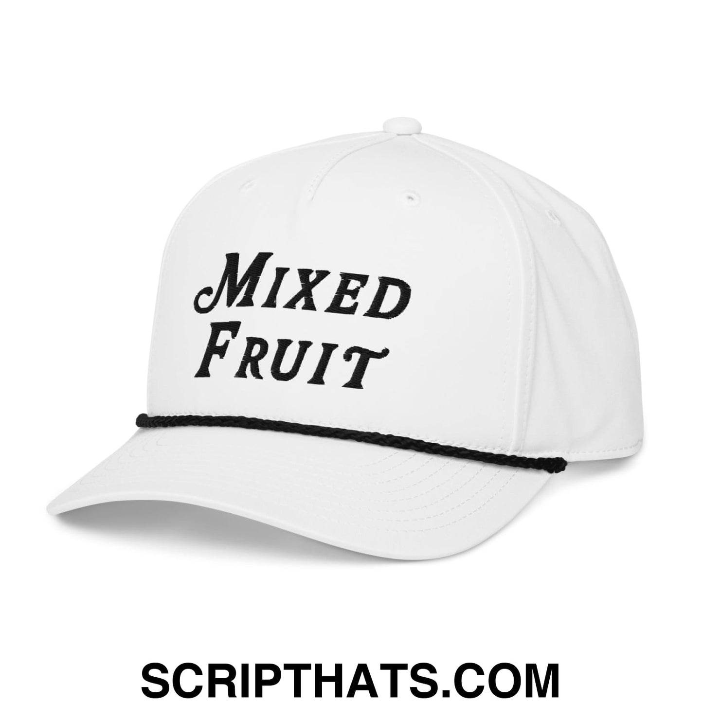 Mixed Fruit Embroidered Golf Rope Hat Default Title