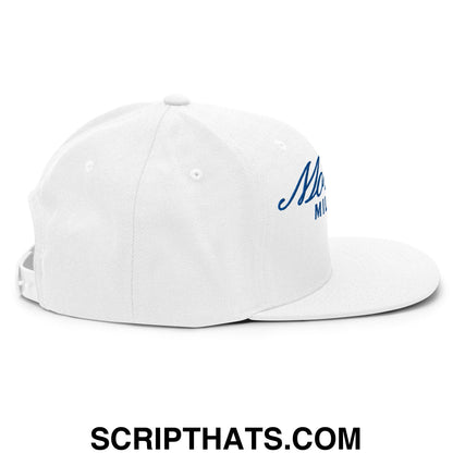 Mommy Milkers Embroidered Flat Bill Brim Snapback Hat Default Title