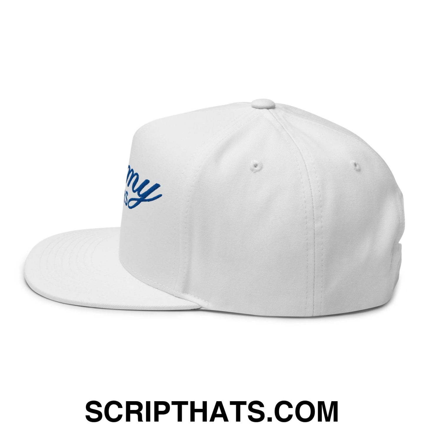 Mommy Milkers Embroidered Flat Brim Bill 5 Panel Snapback Hat Default Title