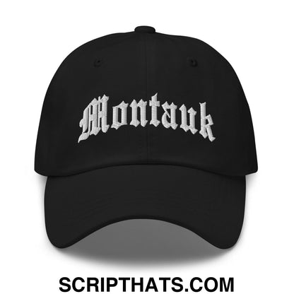 Montauk II OG Old English Dad Hat Black
