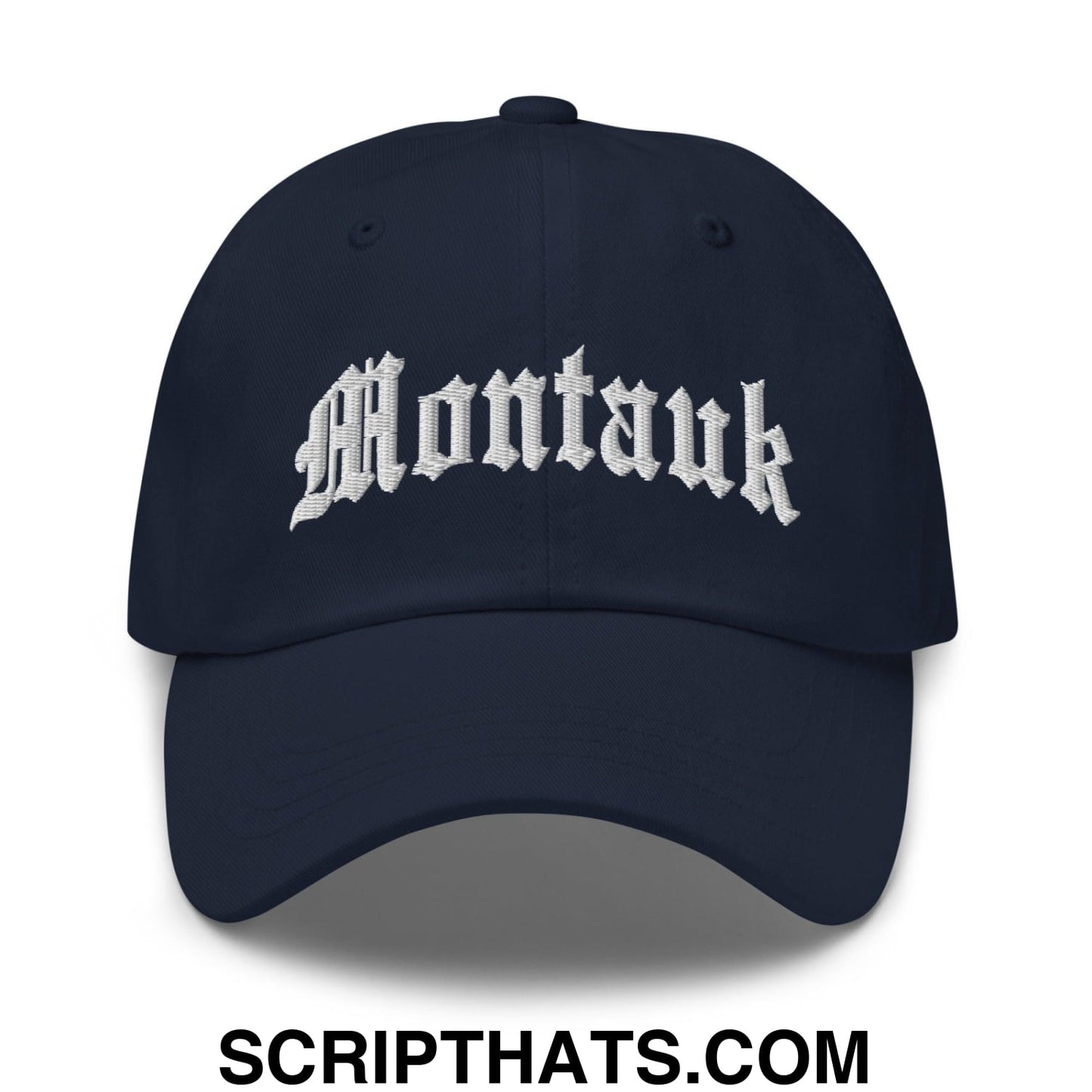 Montauk II OG Old English Dad Hat Navy