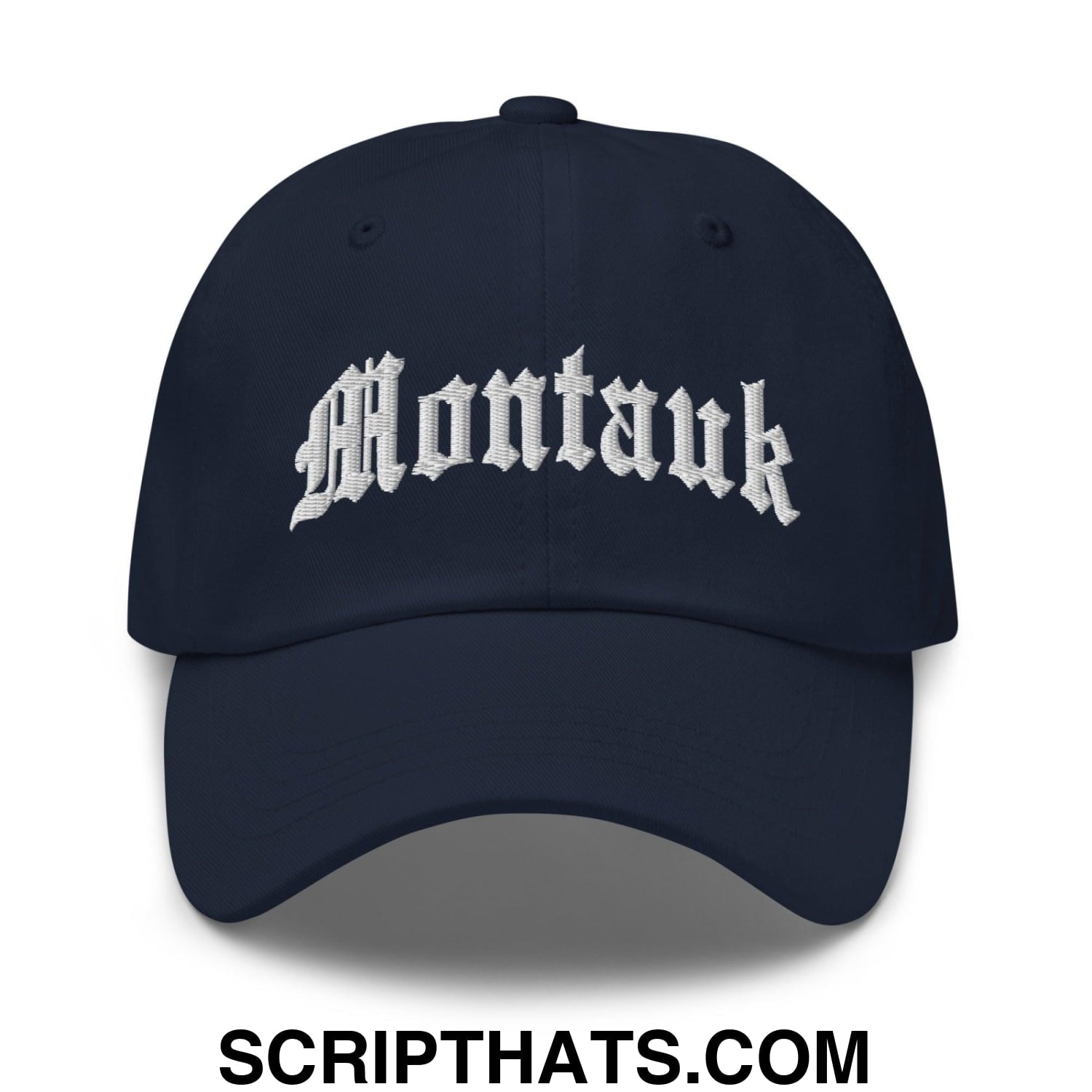 Montauk II OG Old English Dad Hat Navy
