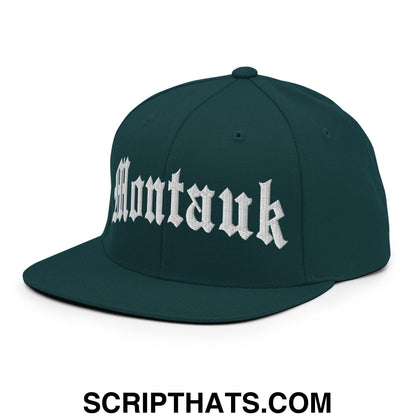 Montauk II OG Old English Snapback Hat Spruce