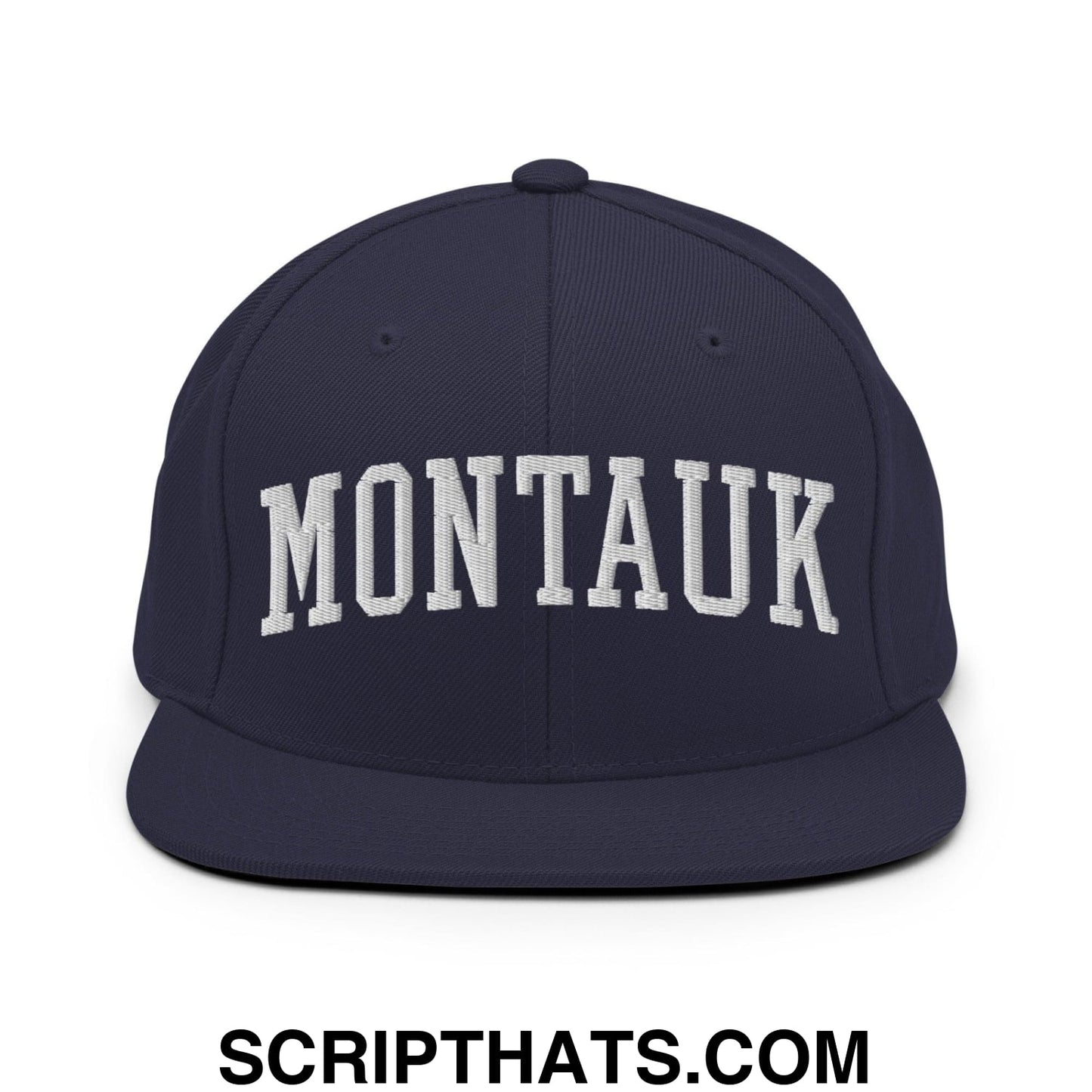 Montauk II Varsity Letterman Block Snapback Hat Navy