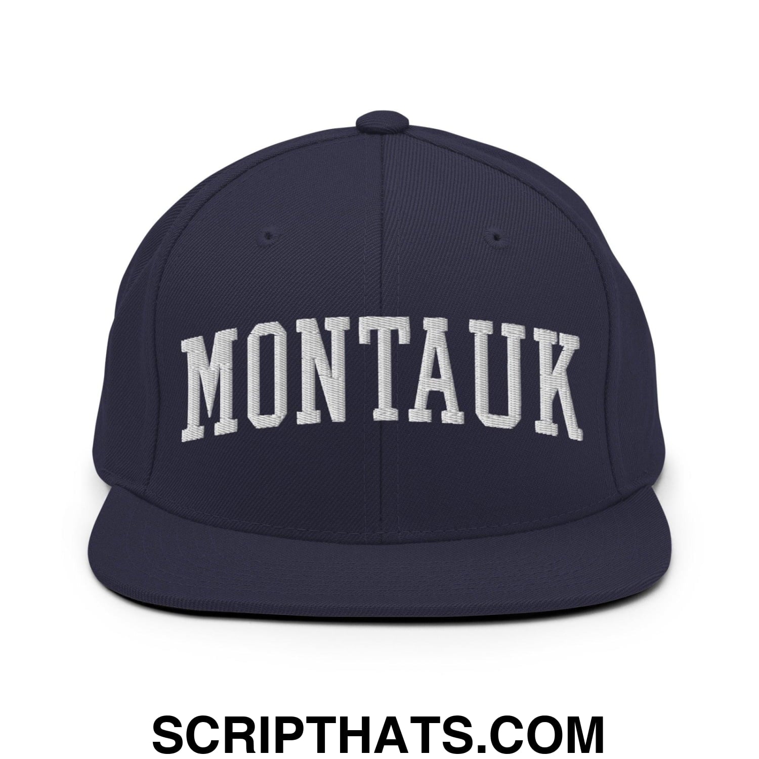 Montauk II Varsity Letterman Block Snapback Hat Navy