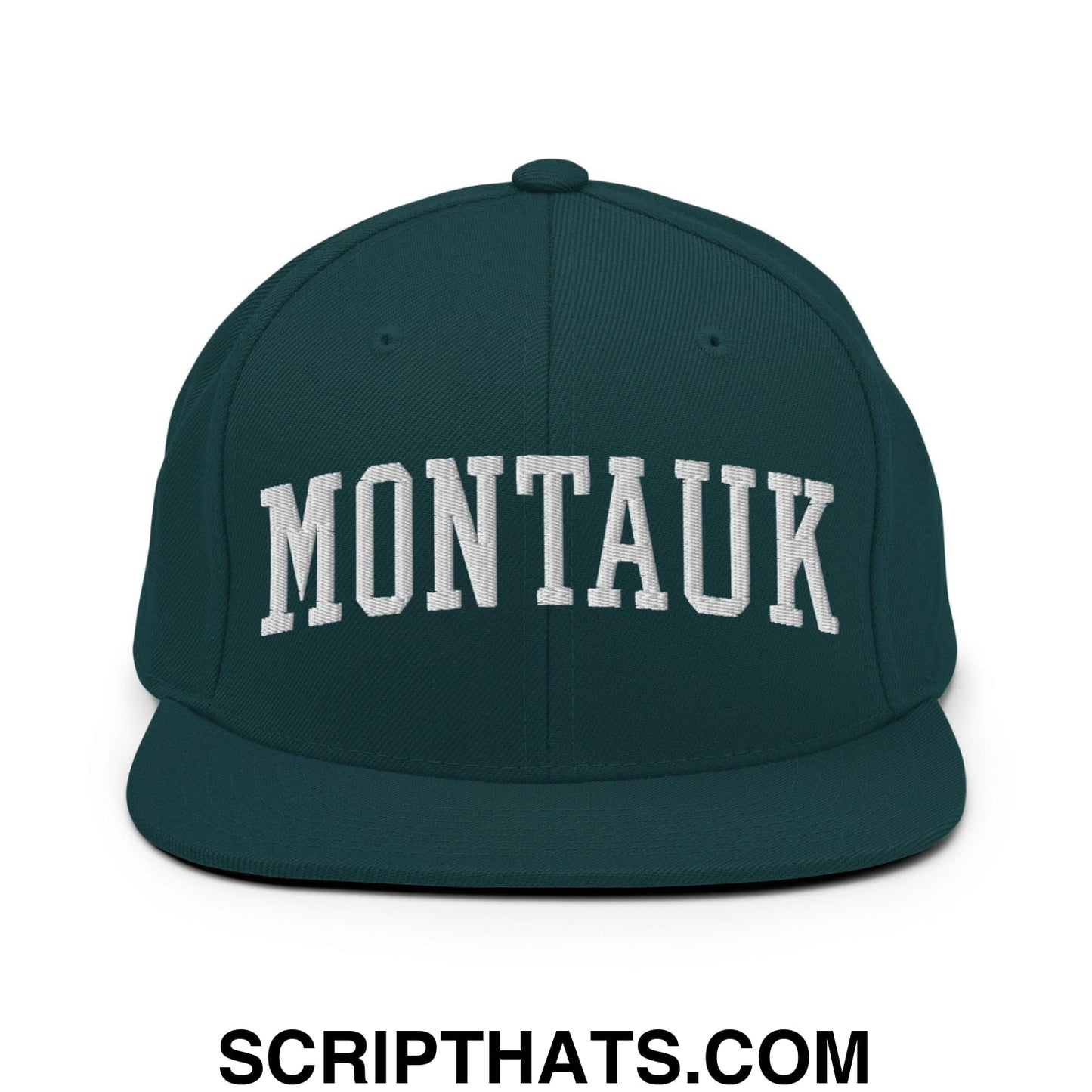 Montauk II Varsity Letterman Block Snapback Hat Spruce