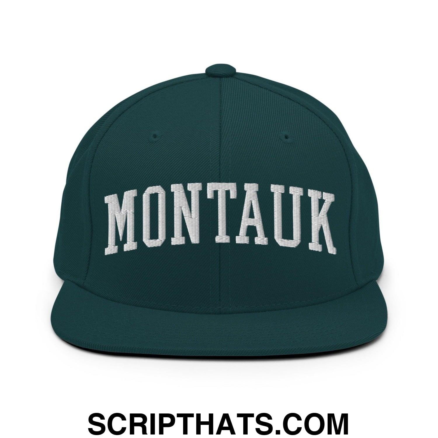 Montauk II Varsity Letterman Block Snapback Hat Spruce