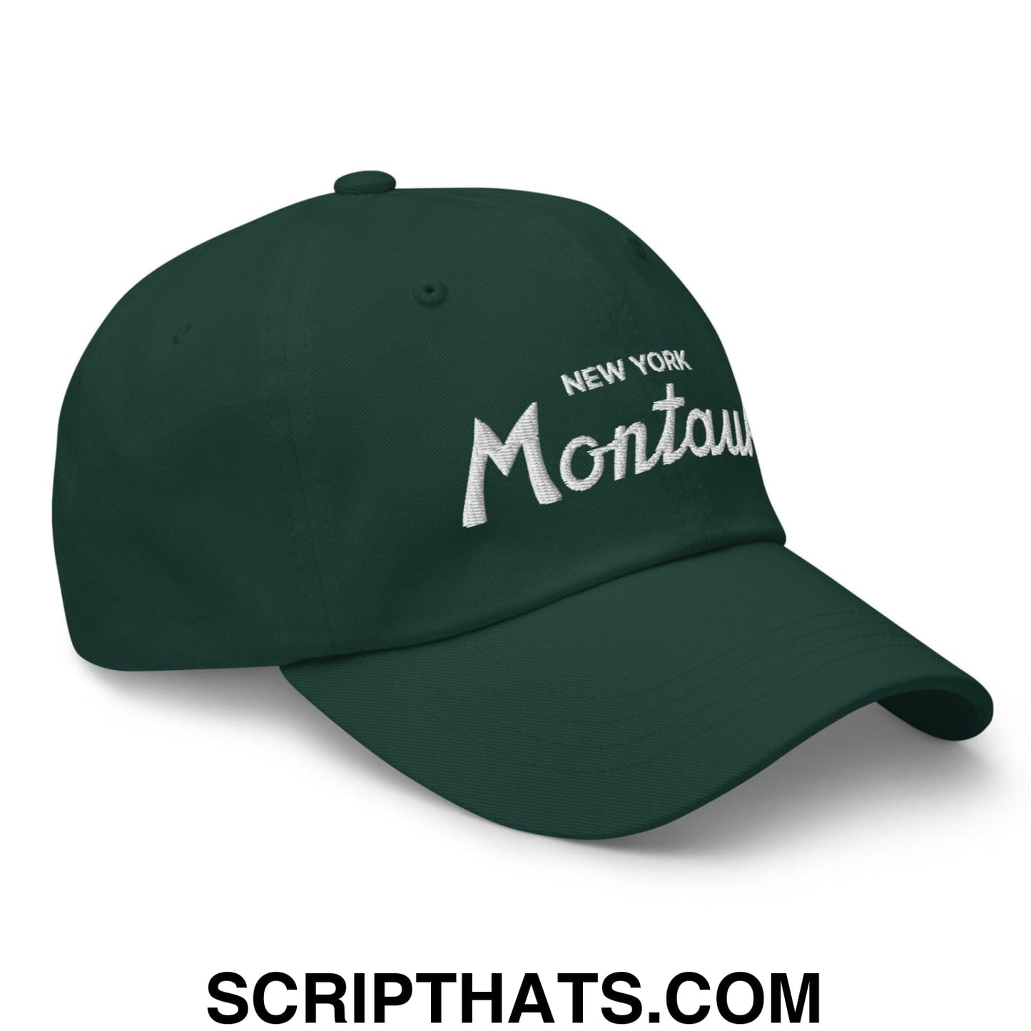 Montauk IV Vintage Sports Script Dad Hat Spruce