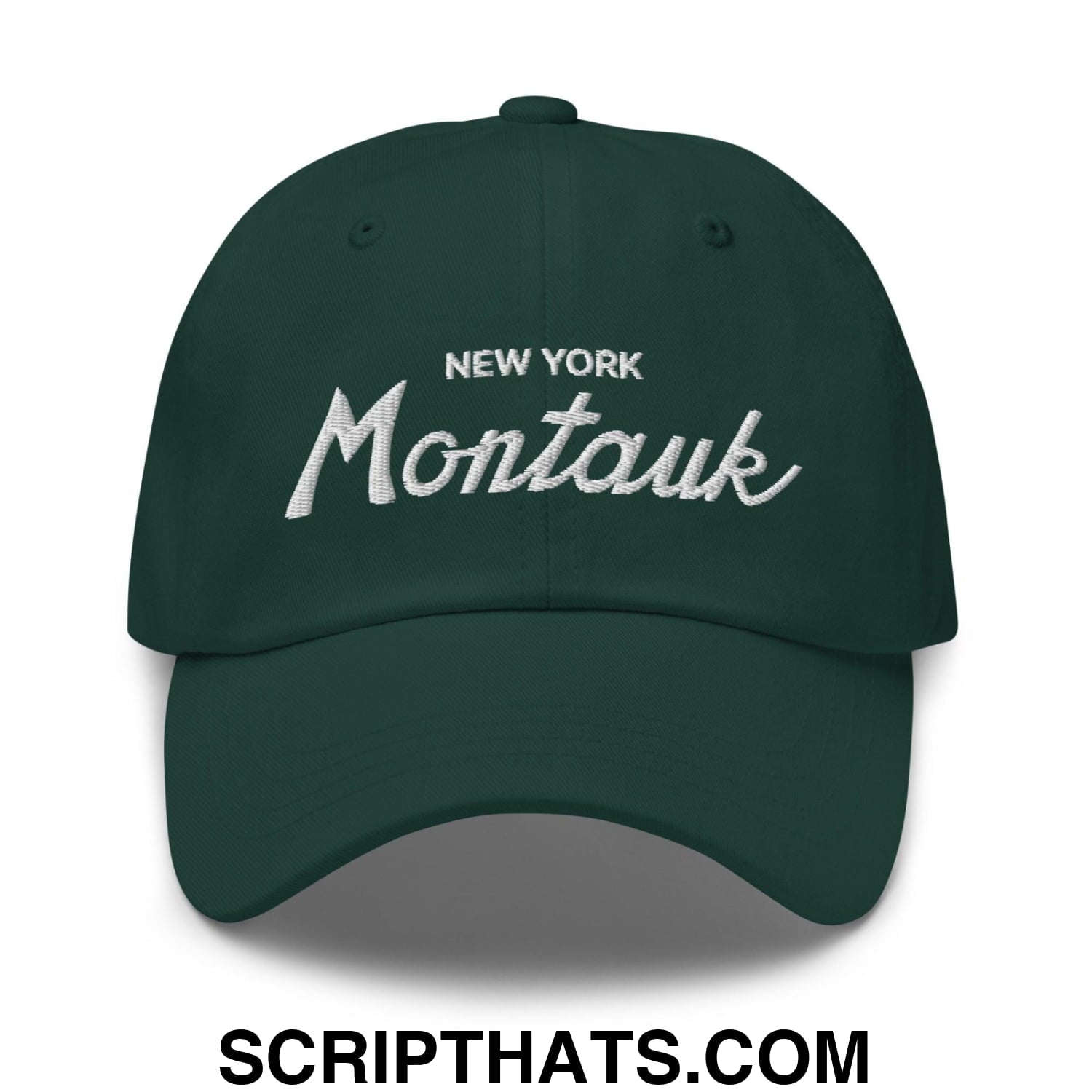 Montauk IV Vintage Sports Script Dad Hat Spruce