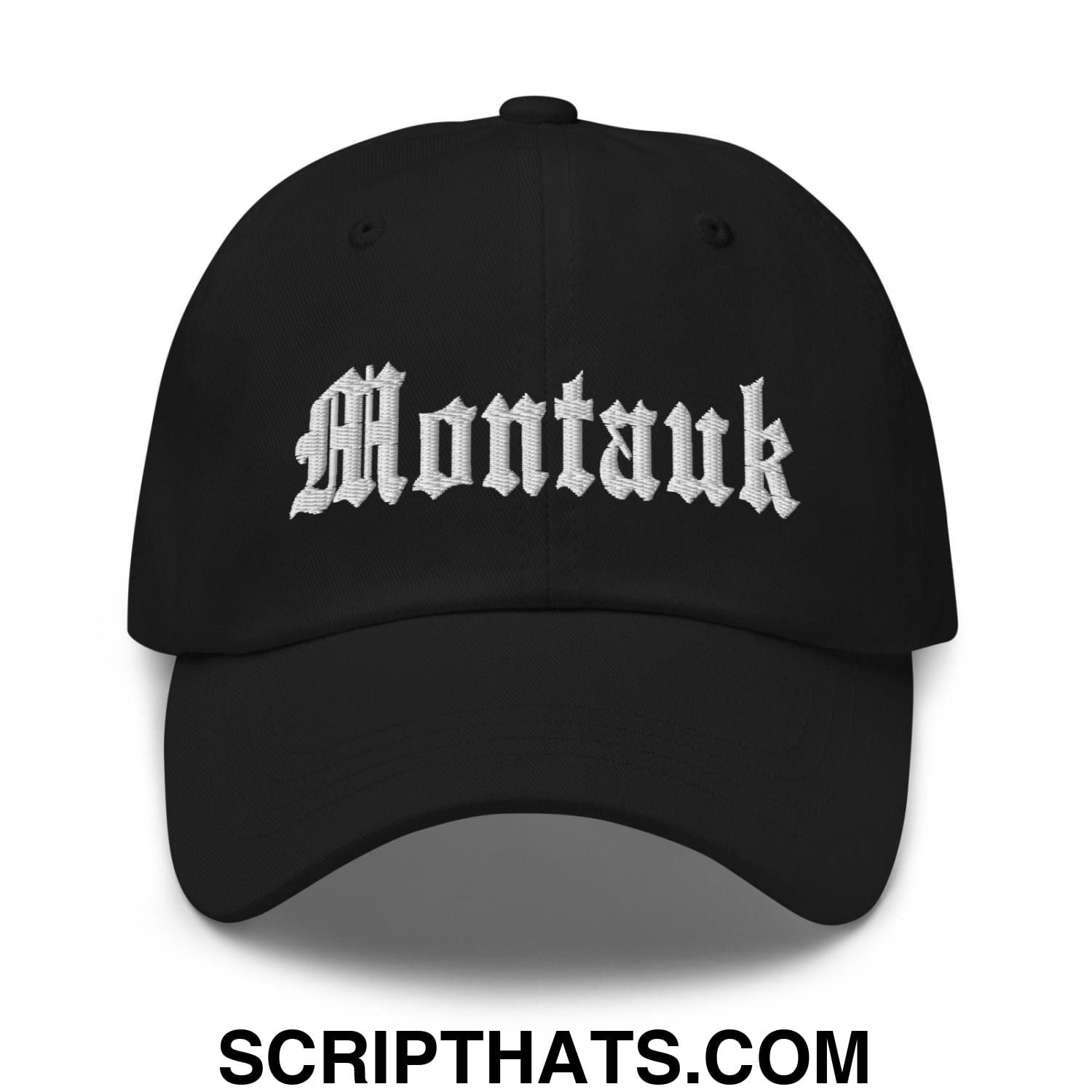 Montauk OG Old English Dad Hat Black