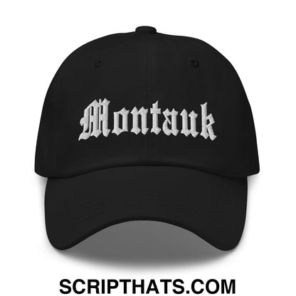 Montauk OG Old English Dad Hat Black
