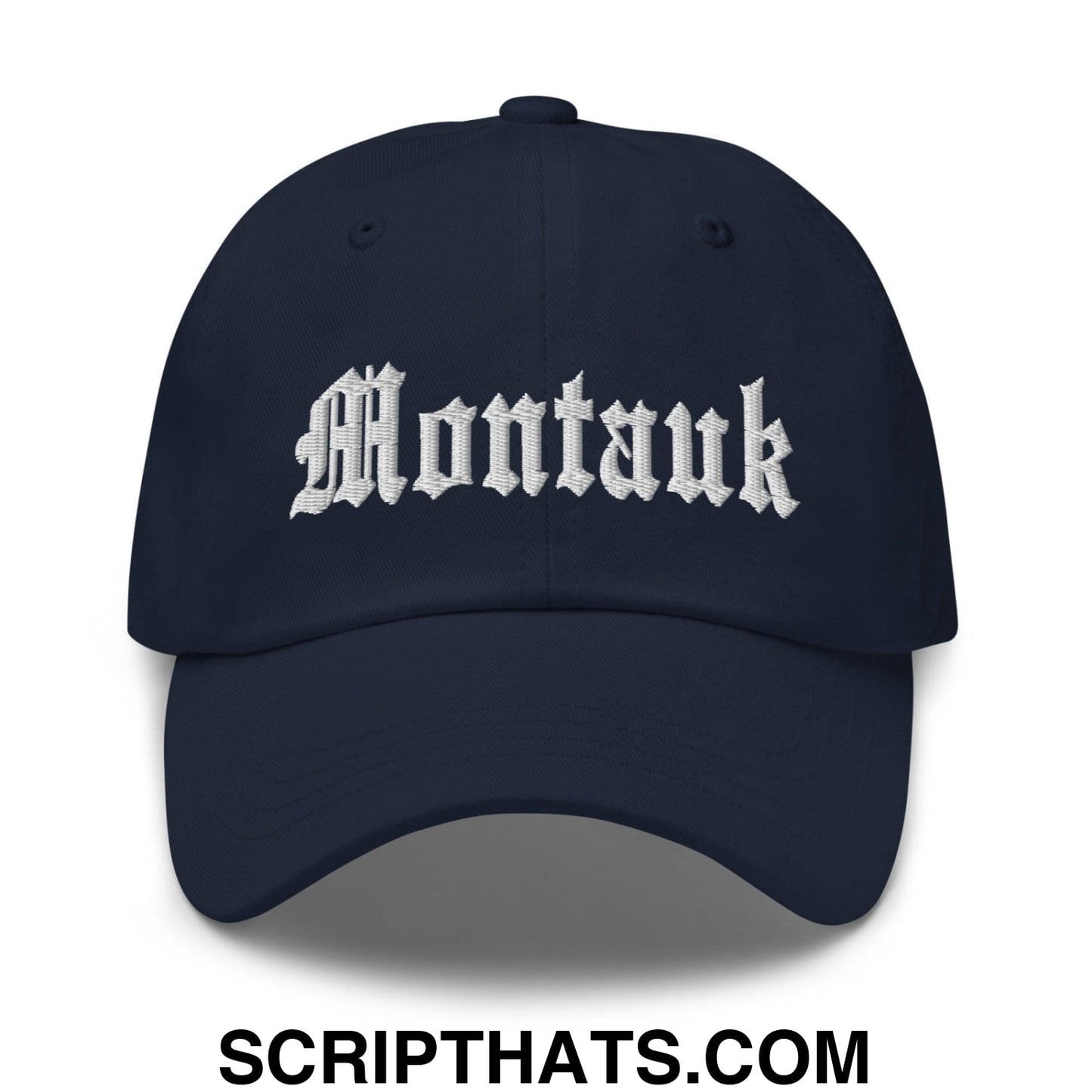 Montauk OG Old English Dad Hat Navy
