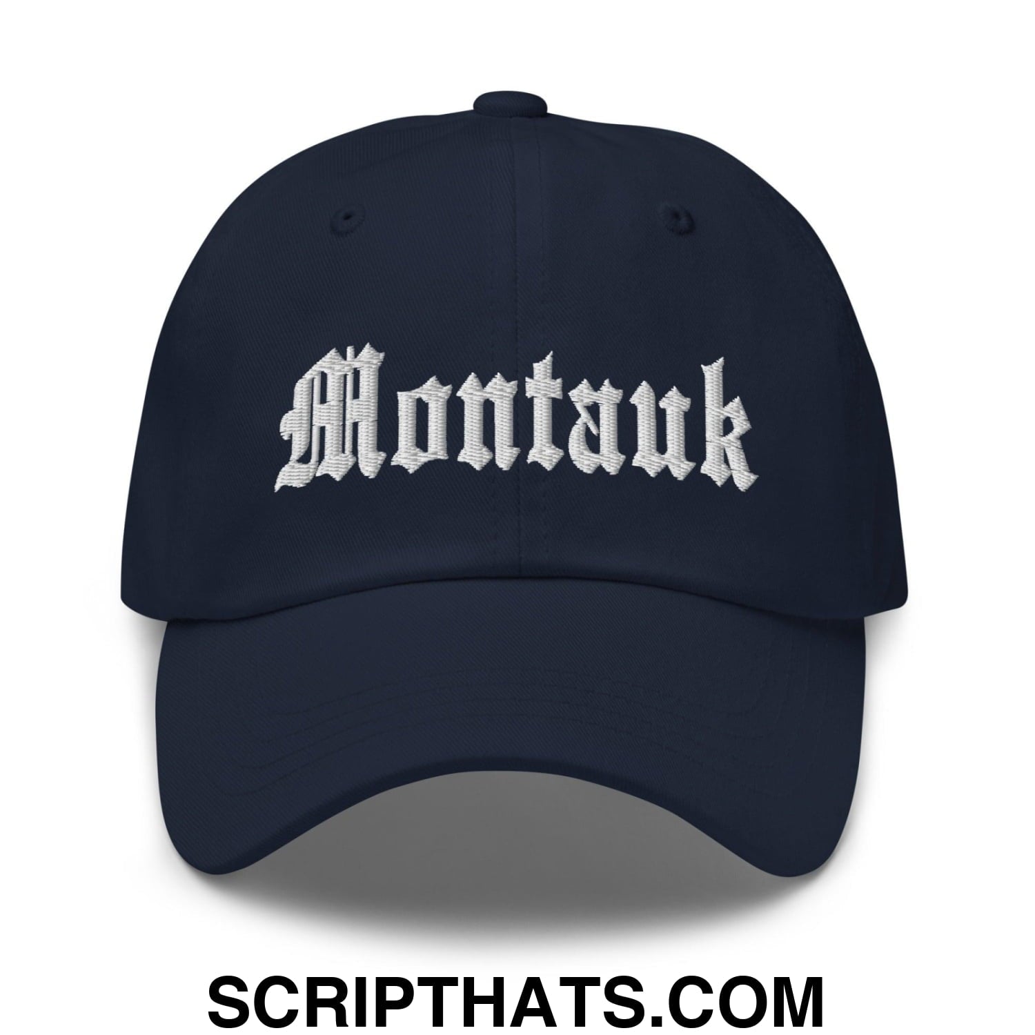 Montauk OG Old English Dad Hat Navy