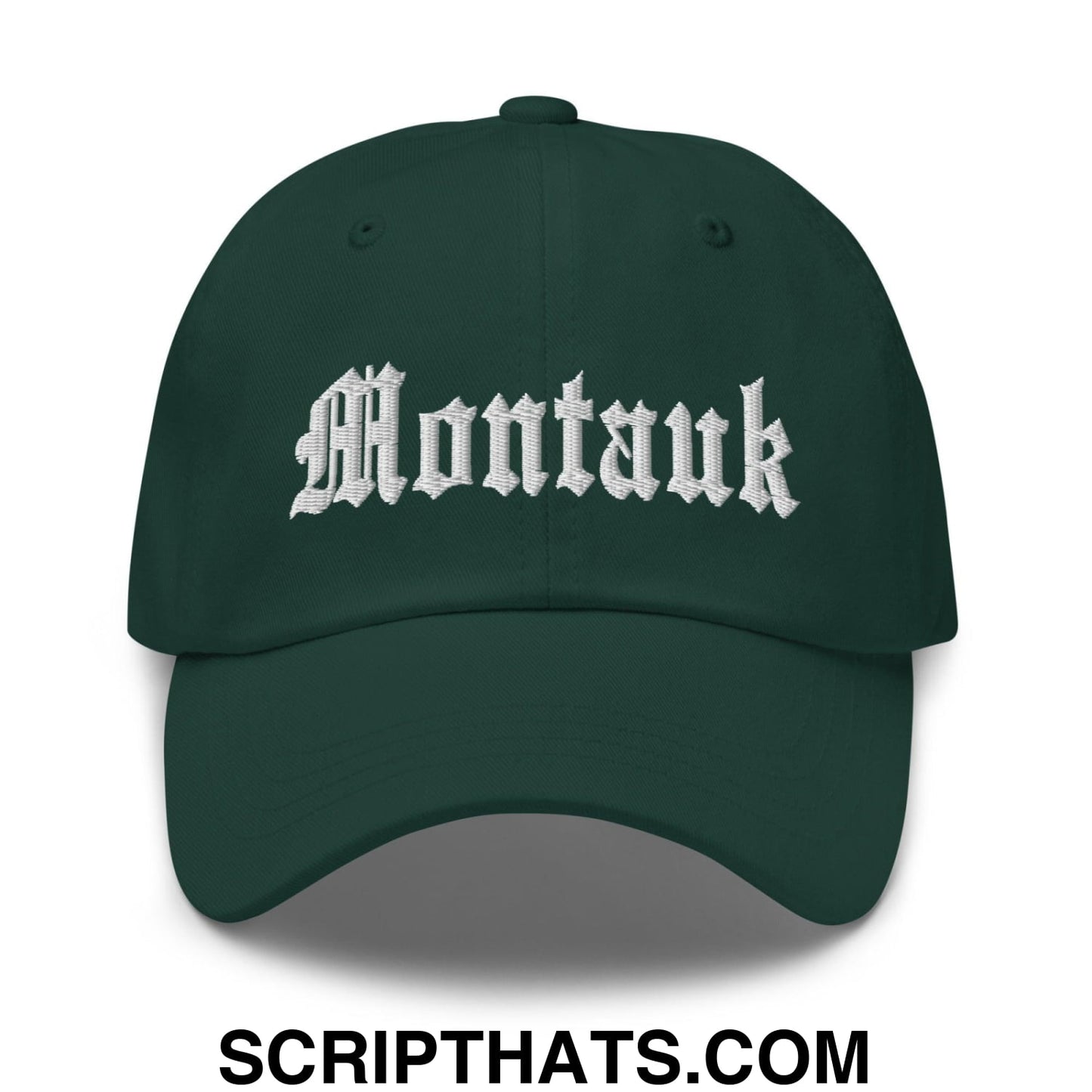 Montauk OG Old English Dad Hat Spruce