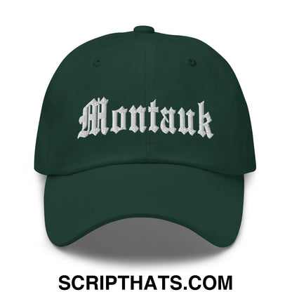 Montauk OG Old English Dad Hat Spruce