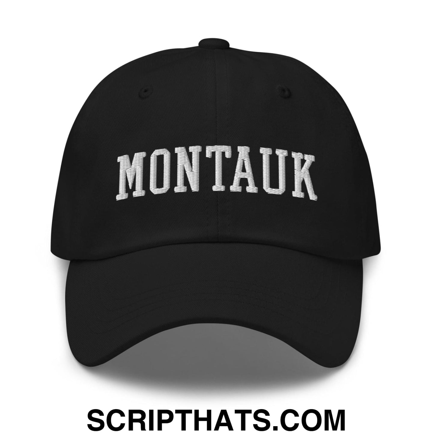 Montauk Varsity Letterman Block Dad Hat Black