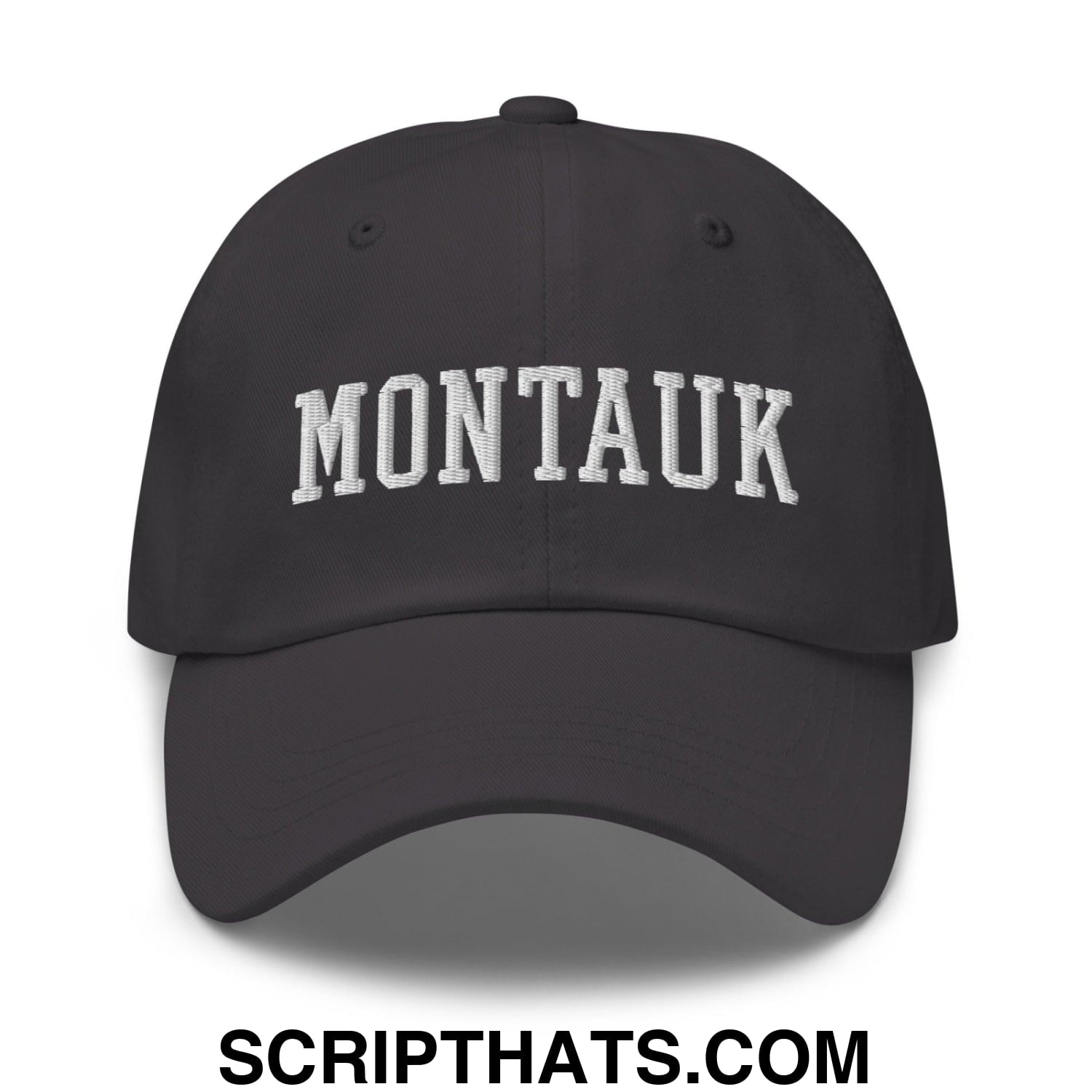 Montauk Varsity Letterman Block Dad Hat Dark Grey