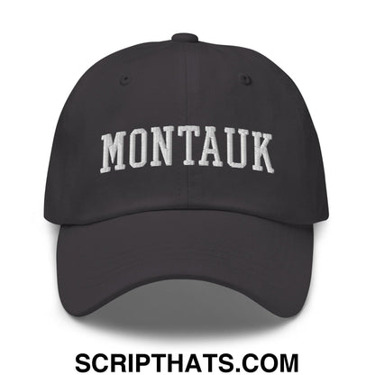 Montauk Varsity Letterman Block Dad Hat Dark Grey