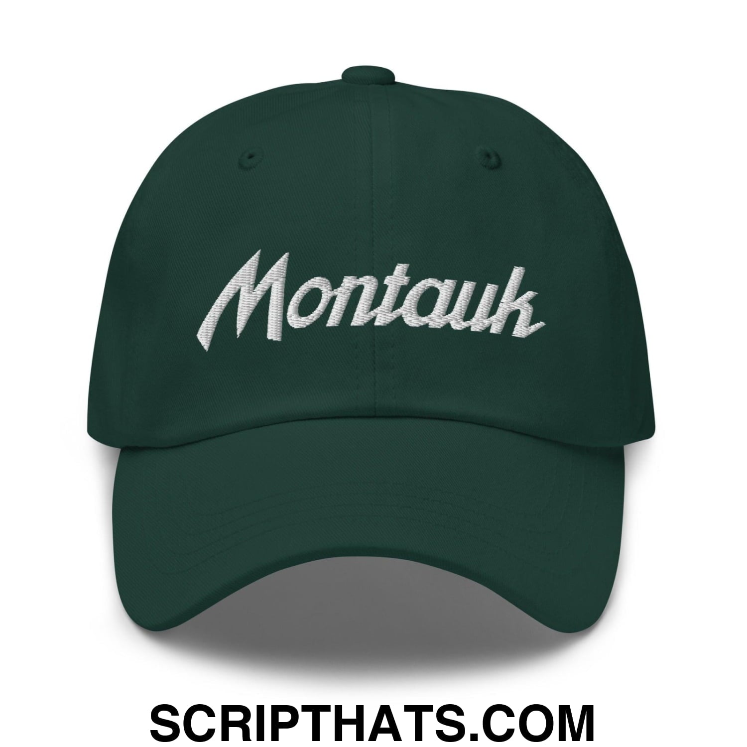 Montauk Vintage Sports Script Dad Hat Spruce