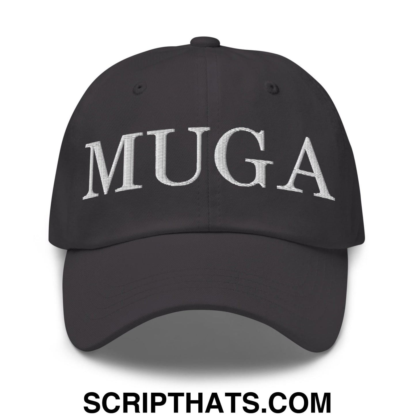 MUGA Make Ukraine Great Again Embroidered Unstructured Dad Hat Dark Grey