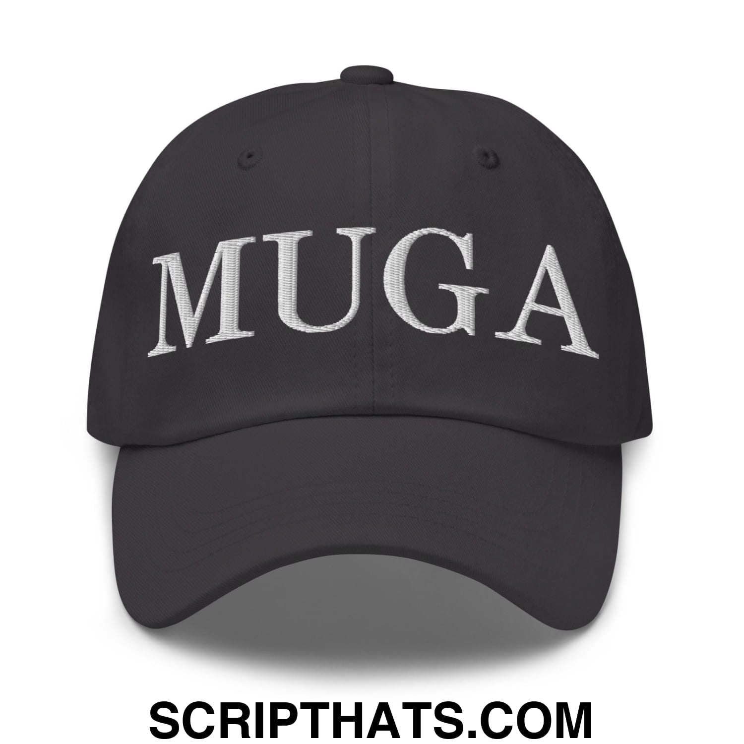 MUGA Make Ukraine Great Again Embroidered Unstructured Dad Hat Dark Grey