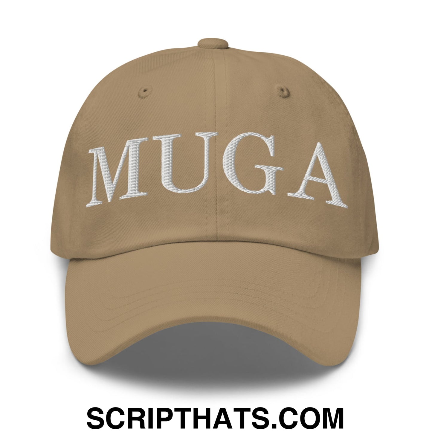 MUGA Make Ukraine Great Again Embroidered Unstructured Dad Hat Khaki