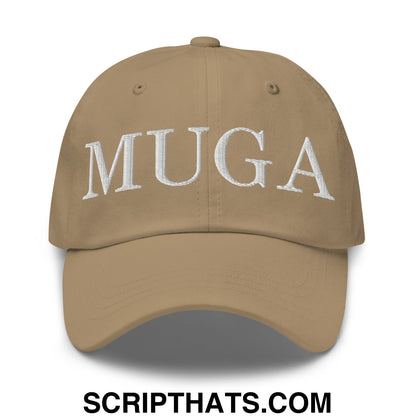 MUGA Make Ukraine Great Again Embroidered Unstructured Dad Hat Khaki