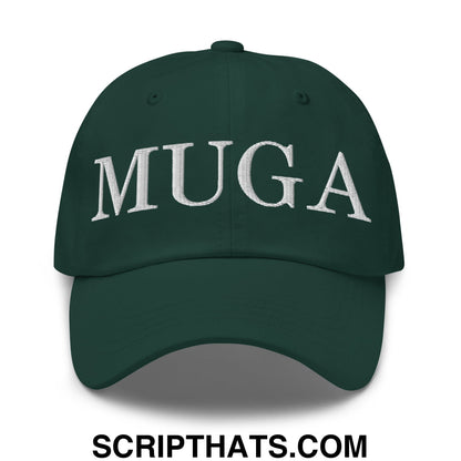 MUGA Make Ukraine Great Again Embroidered Unstructured Dad Hat Spruce
